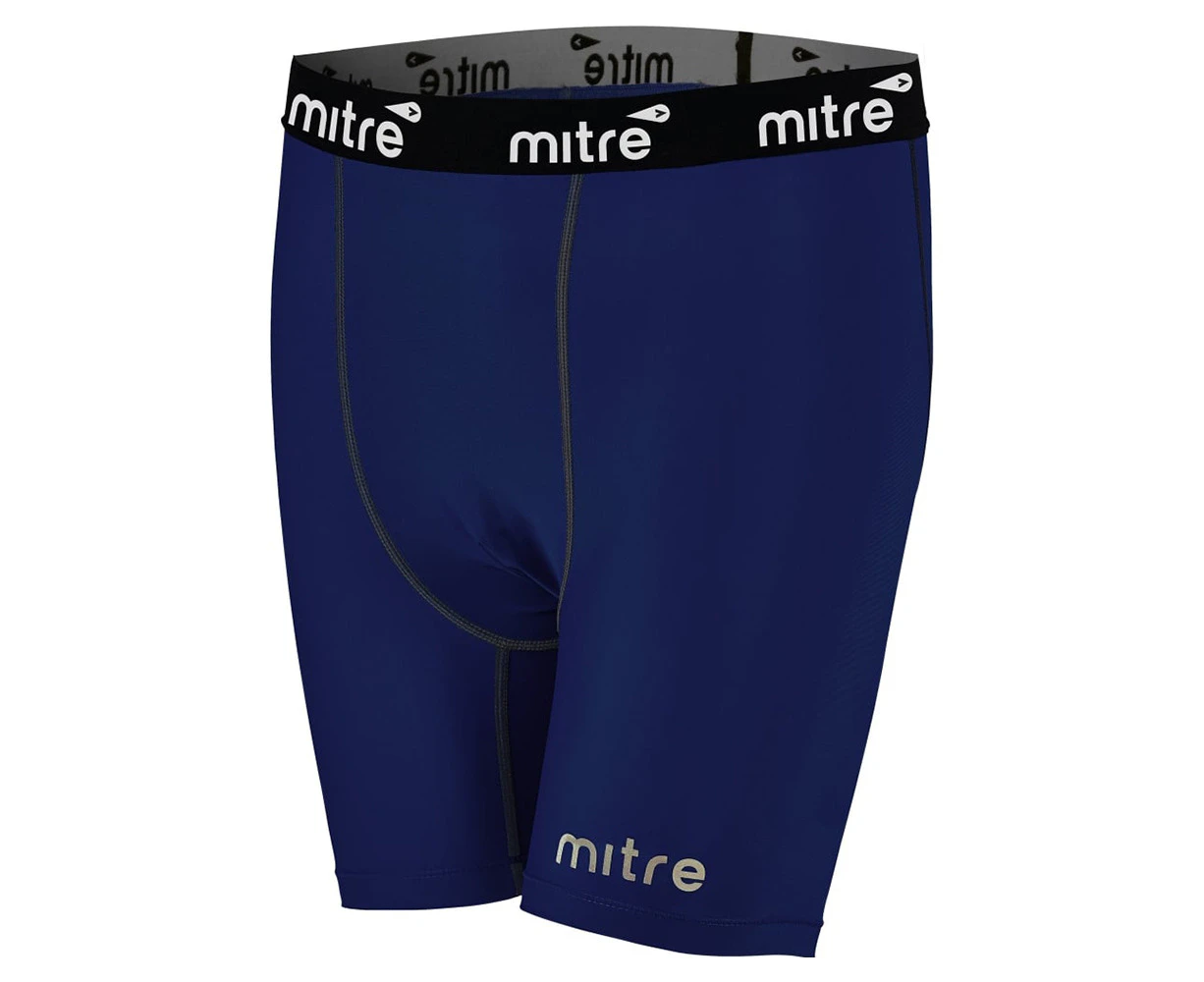 Mitre Neutron Compression Shorts Activewear/Gym Tights Navy - Navy