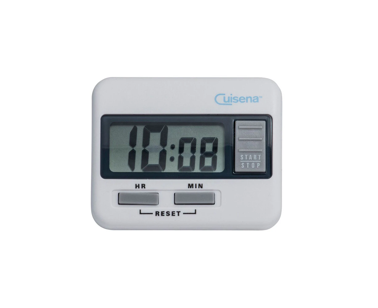 Cuisena 20-Hour Plastic Digital Timer Kitchen Baking/Cooking Alarm Beeper White