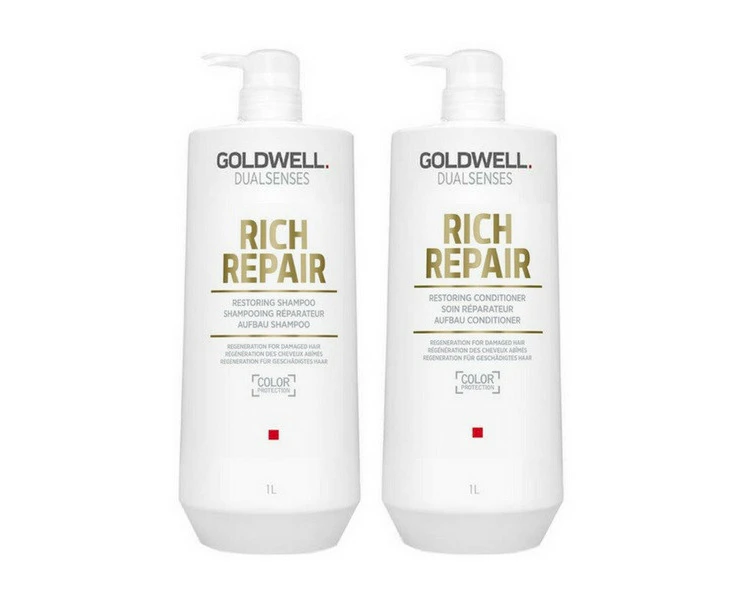 Goldwell Dualsenses Rich Repair 1Litre Shampoo & Conditioner Duo