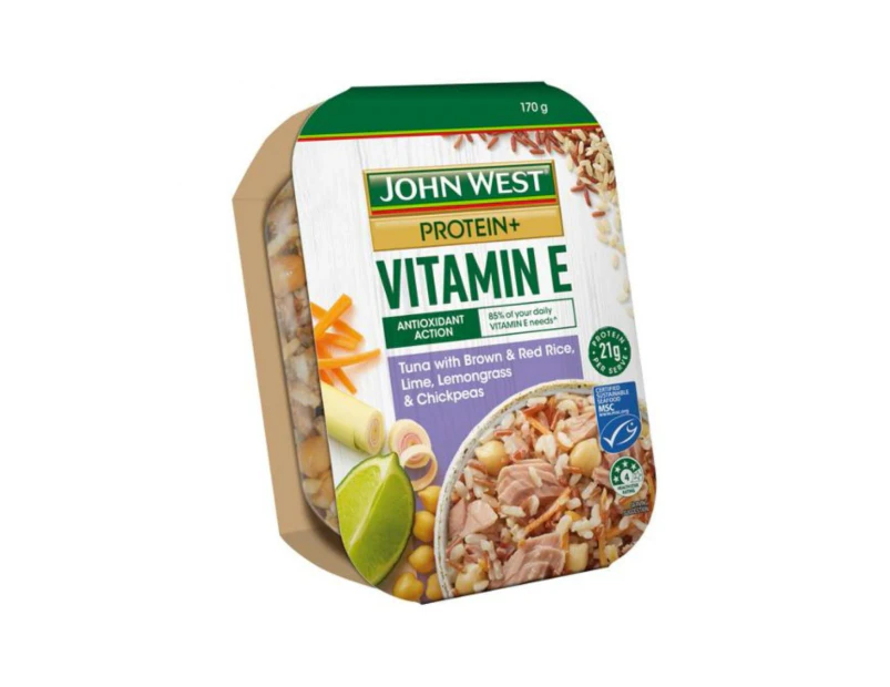 John West Protein Plus Tuna With Brown & Red Rice Lime Lemongrass & Chickpeas 170gm x 5