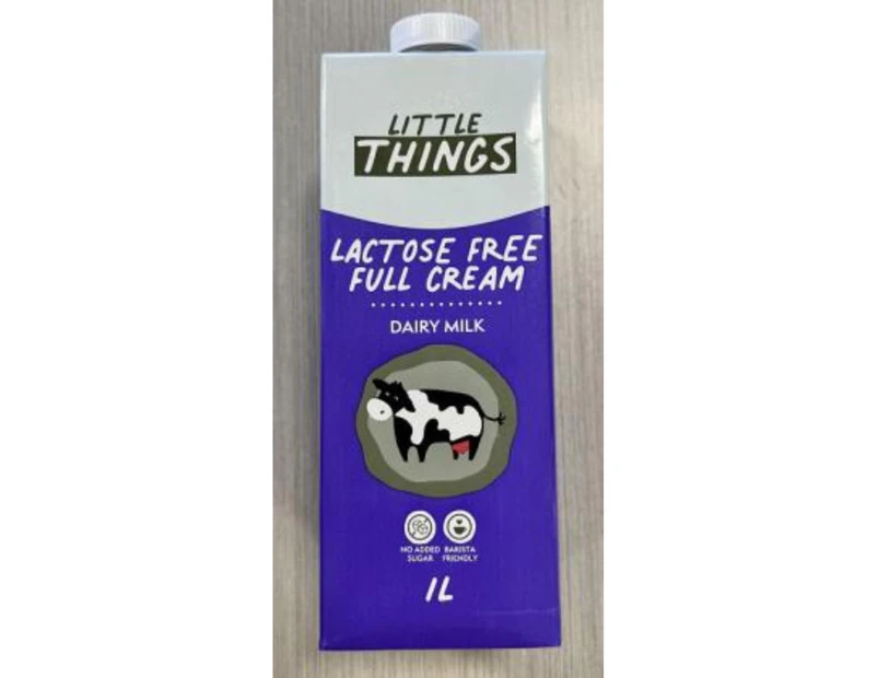 Little Things Milk Uht Full Cream Lactose Free 1L x 12