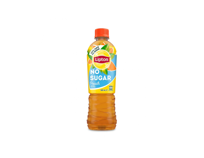 Lipton Ice Tea Peach No Sugar 500ml x 12