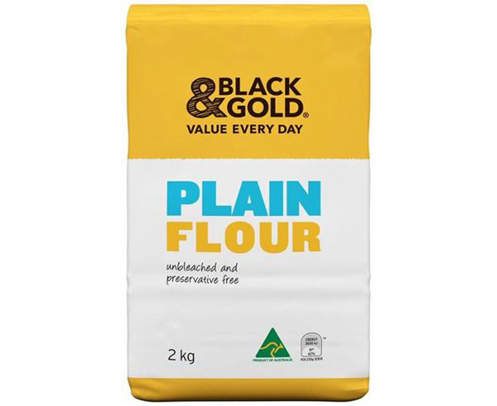 Black & Gold Plain Flour 2kg x 6