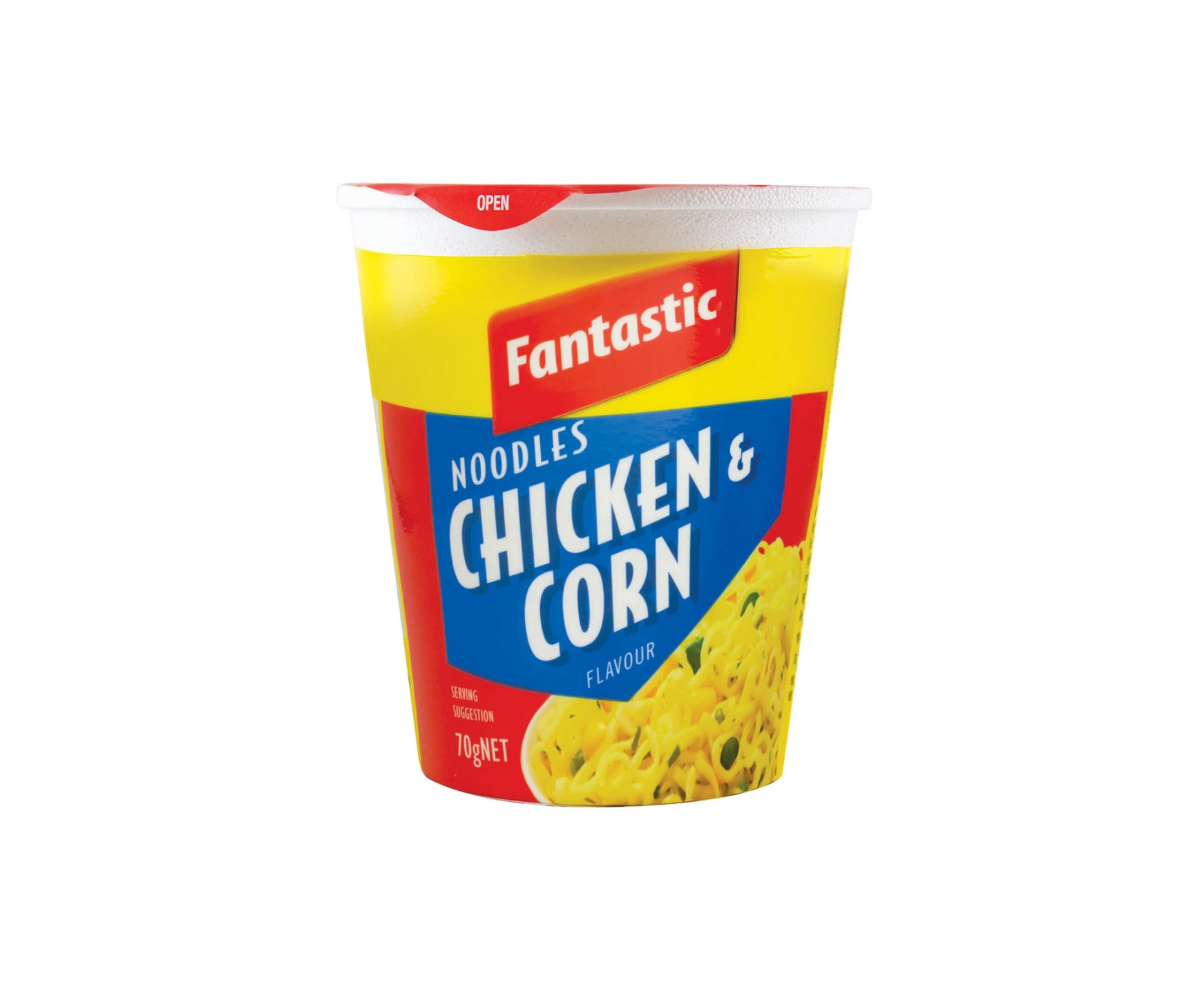 Fantastic Instant Noodles Chicken and Corn Cup 70g X 6 Cups