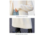 Women's Lapel Long Knitted Cardigan Pure Color Fashion Sweater Lightweight Loose Lazy Wind Wool Casual Lapel Jacket-Green long sweater jacket