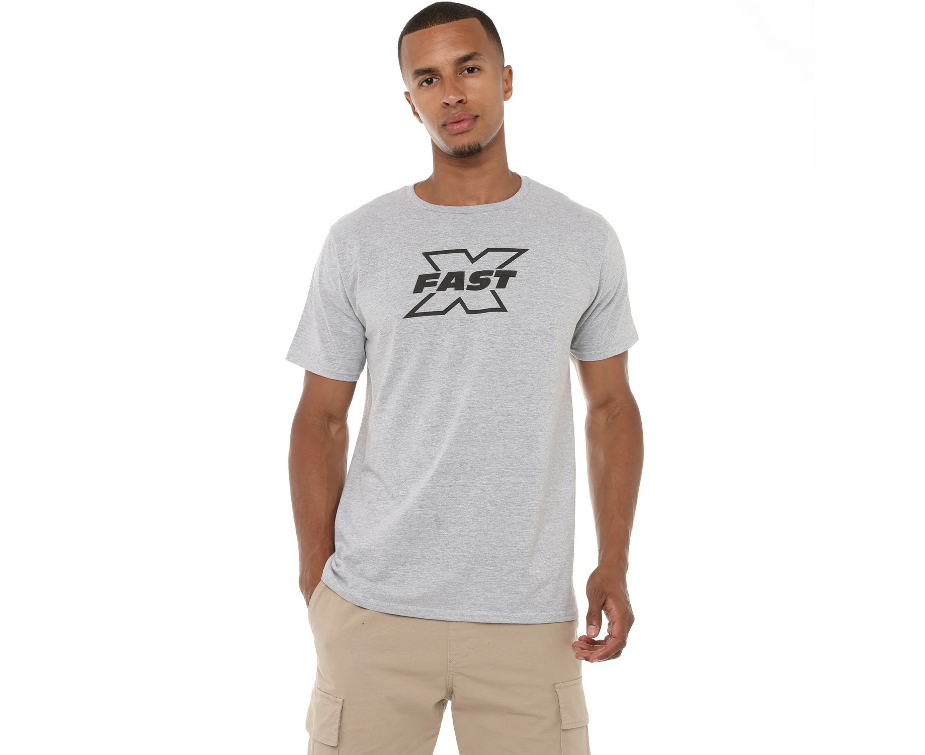 Fast & Furious Mens Logo T-Shirt (Heather Grey) - TV2460