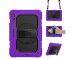 MCC Shockproof Samsung Galaxy Tab S9 FE 10.9" Strap Case Cover X510 X516 [Purple]