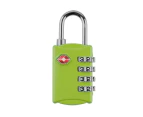 4-Digit Security Padlock Travel Locks TSA Approved Luggage Combination Locks Durable Travel Accessories for Lockers Bags - Light Green