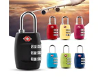 Travel Locks TSA Approved Luggage Combination Locks Durable 3-Digit Security Padlock Travel Accessories for Lockers Bags - Navy blue