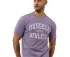 Russell Athletic Men's Arch Logo Tee / T-Shirt / Tshirt - Day Break