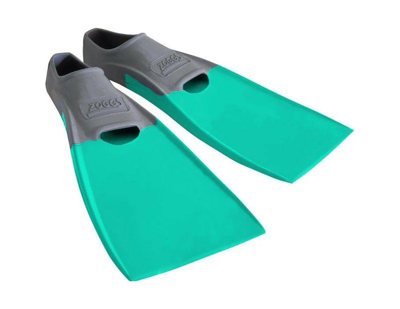 Zoggs Long Blade Rubber Fin - Aqua Blade Size US 12-13