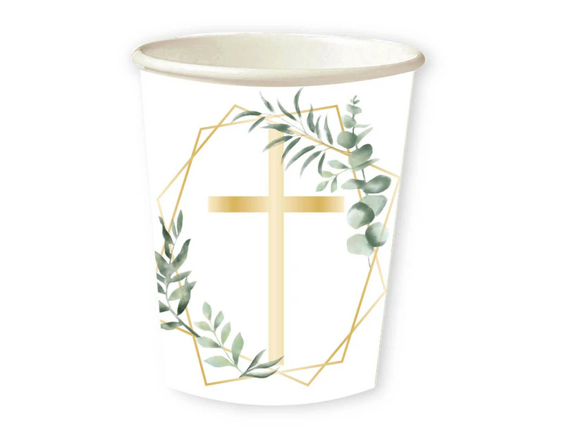 Cups Decorations Christening Baptism Holy Communion Religious Cross God Party