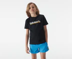 Quiksilver Youth Boys' All Lined Up Tee / T-Shirt / Tshirt - Black