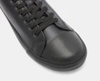 Grosby x Zoo York Mens' Printer Leather Sneakers - Black