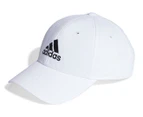 Adidas Cotton Twill  Baseball Cap - White/Black