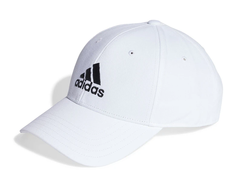 Adidas Cotton Twill  Baseball Cap - White/Black