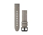 Garmin QuickFit 20 - Shale Gray Suede Leather Band 010-12876-00