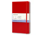 Moleskine Hard Cover A5 Art Folio Sketchbook Plain Notebook Large Scarlet Red