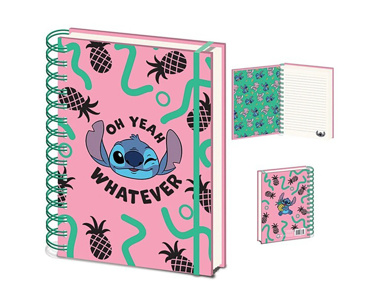 Disney Lilo & Stitch Character Themed My Fave A5 Wiro Stationery Notebook