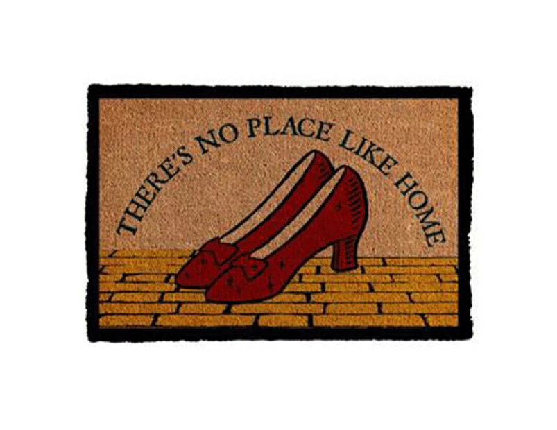 The Wizard Of Oz 60x40cm No Place Like Home Door Mat Entrance Rug/Doormat Brown