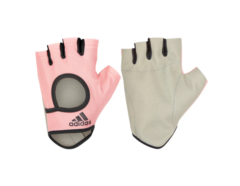 Adidas Women's Essential Fitness/Weights/Sports Half Finger Gloves Pink - Pink