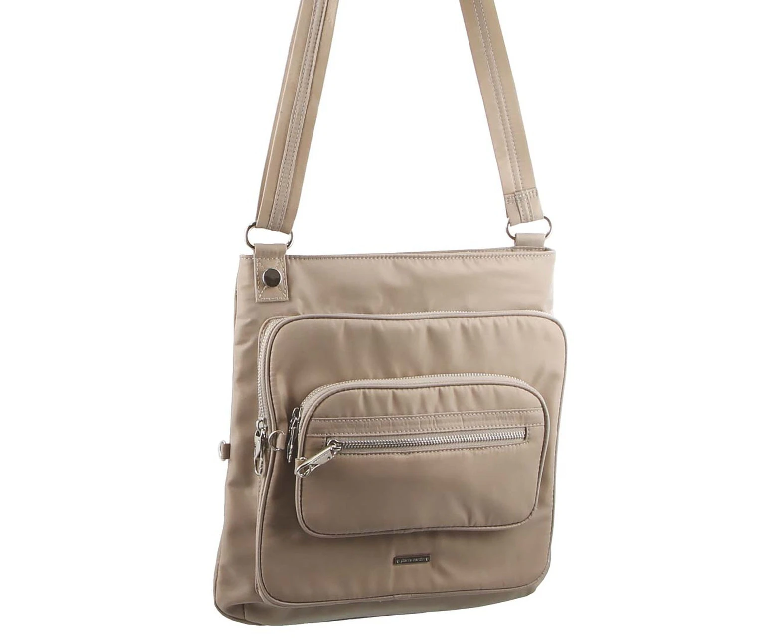 Pierre Cardin Men's/Women's 29cm Anti-Theft Crossbody Bag/Shoulder Sling Taupe