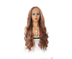 LAYLA - Lacefront Strawberry Blonde Auburn Long Waves with Blonde Highlights - by Queenie Wigs