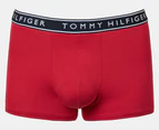 Tommy Hilfiger Men's Cotton Stretch Trunks 3-Pack - Evening Blue/Red/Grey