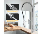 WELS Kitchen Tap Pull Out Mixer Taps Sink Basin Faucet Spring Swivel Chrome
