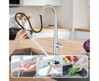 Luxury Kitchen Sink Mixer Tap Round Pull Out tap Brass Laundry Sink Faucets 360 Swivel WELS Chrome