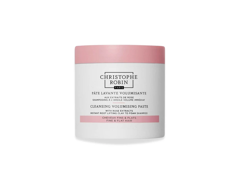 Christophe Robin Cleansing Volumizing Paste with Pure Rassoul Clay and Rose Extracts 250mL