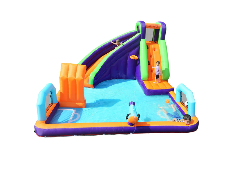 AirMyFun Inflatable Water Slide Kids Bounce House Jumping Castle Play Pool Gift