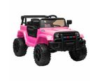 Mazam Kids Ride On Car Jeep 12V Electric Vehicle Toy Remote Cars Gift LED Light - Pink