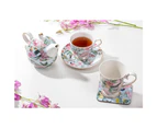 2pc Ashdene Romantic Garden 250ml Coffee Cup Mug & Saucer Set New Bone China