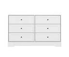 Artiss 6 Chest of Drawers Tallboy Cabinet - LEIF White