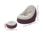 Bestway Inflatable Air Chair Seat Couch Lazy Sofa Lounge Ottoman Purple/Blue
