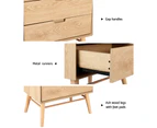 Artiss Bedside Table 2 Drawers - GINO Pine