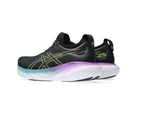 Womens Asics Gel-Nimbus 25 Black/ Glow Yellow Athletic Running Shoes - Black