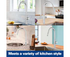 Pull Out Kitchen Sink Mixer tap Chrome Swivel Spout Brass Hot Cold Kitchen Faucets