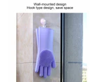 Heat Resistance Dishwashing Silicone Gloves - Grey