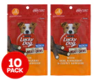 2 x 5pk Purina Lucky Dog Meaty Chew Minis Real Kangaroo & Chewy Rawhide