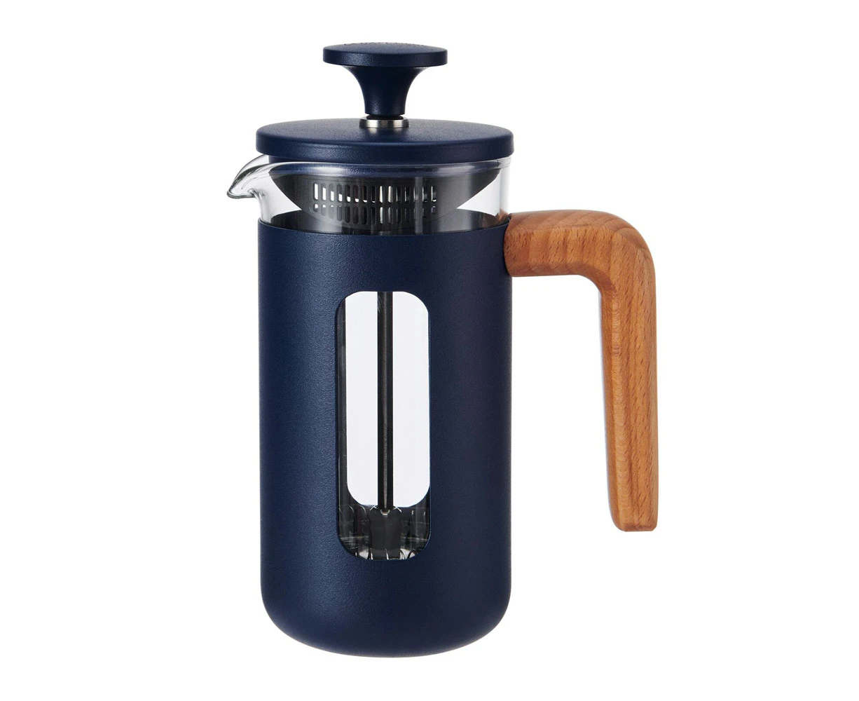 La Cafetiere Pisa 3-Cup 350ml Stainless Steel/Glass Coffee French Press Navy