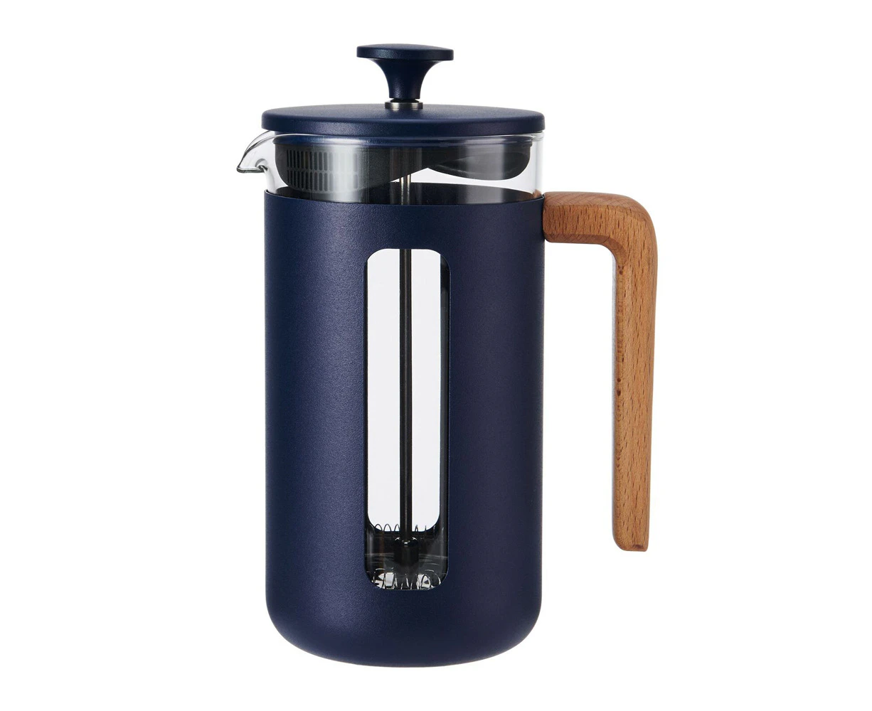 La Cafetiere Pisa 8-Cup 1L Stainless Steel/Glass Coffee French Press Maker Navy