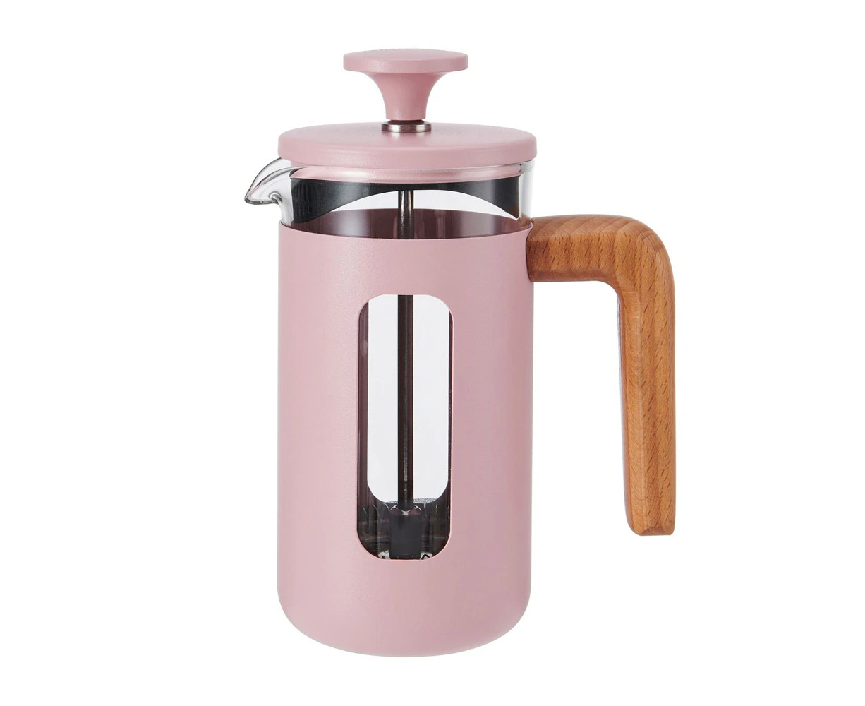 La Cafetiere Pisa 3-Cup 350ml Stainless Steel/Glass Coffee French Press Pink