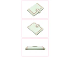 Women's Small Wallet Leather Bifold Compact Credit Card Holder Women's Coin Purse Simple Passport Case-Light green