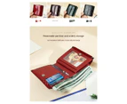 Small Wallets for Women Leather Bifold Compact Credit Card Holder with ID Window Ladies Coin Purse Coin Purse -green