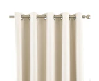Riva Home Eclipse Blackout Eyelet Curtains (Ivory) - RV1083