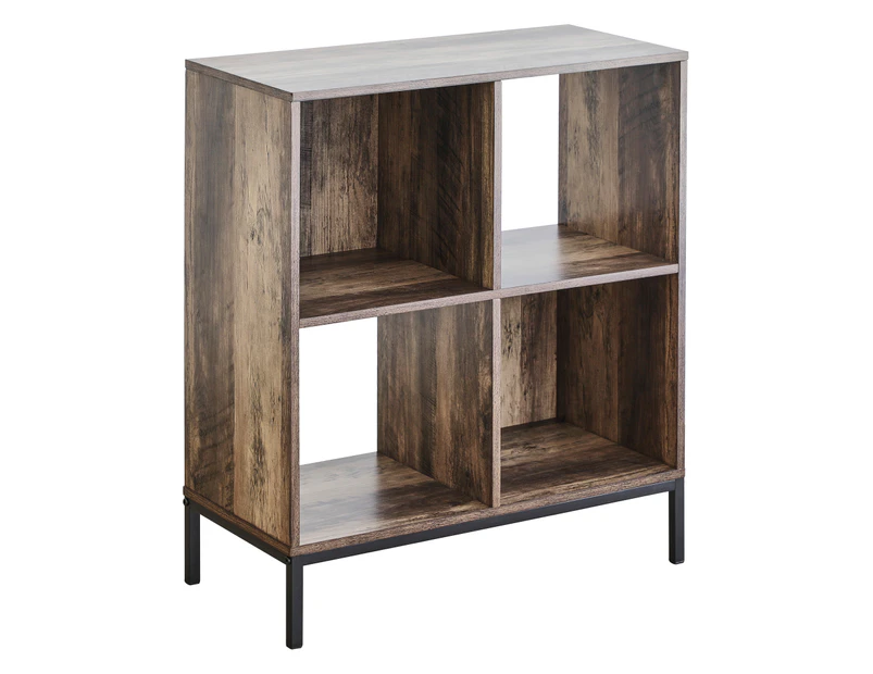 Cooper & Co. Cuba 60cm Small Bookshelf Walnut Black