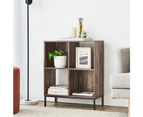 Cooper & Co. Cuba 60cm Small Bookshelf Walnut Black