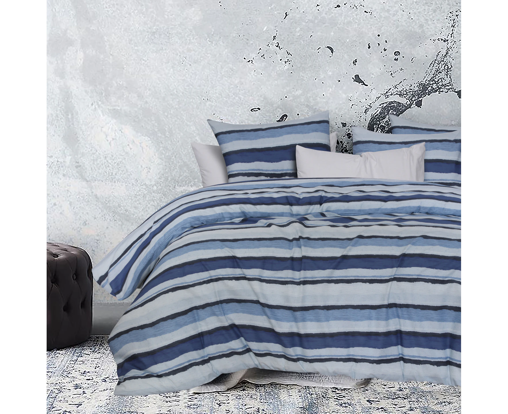 Amsons Pure Cotton Quilt Cover Set - Ocean